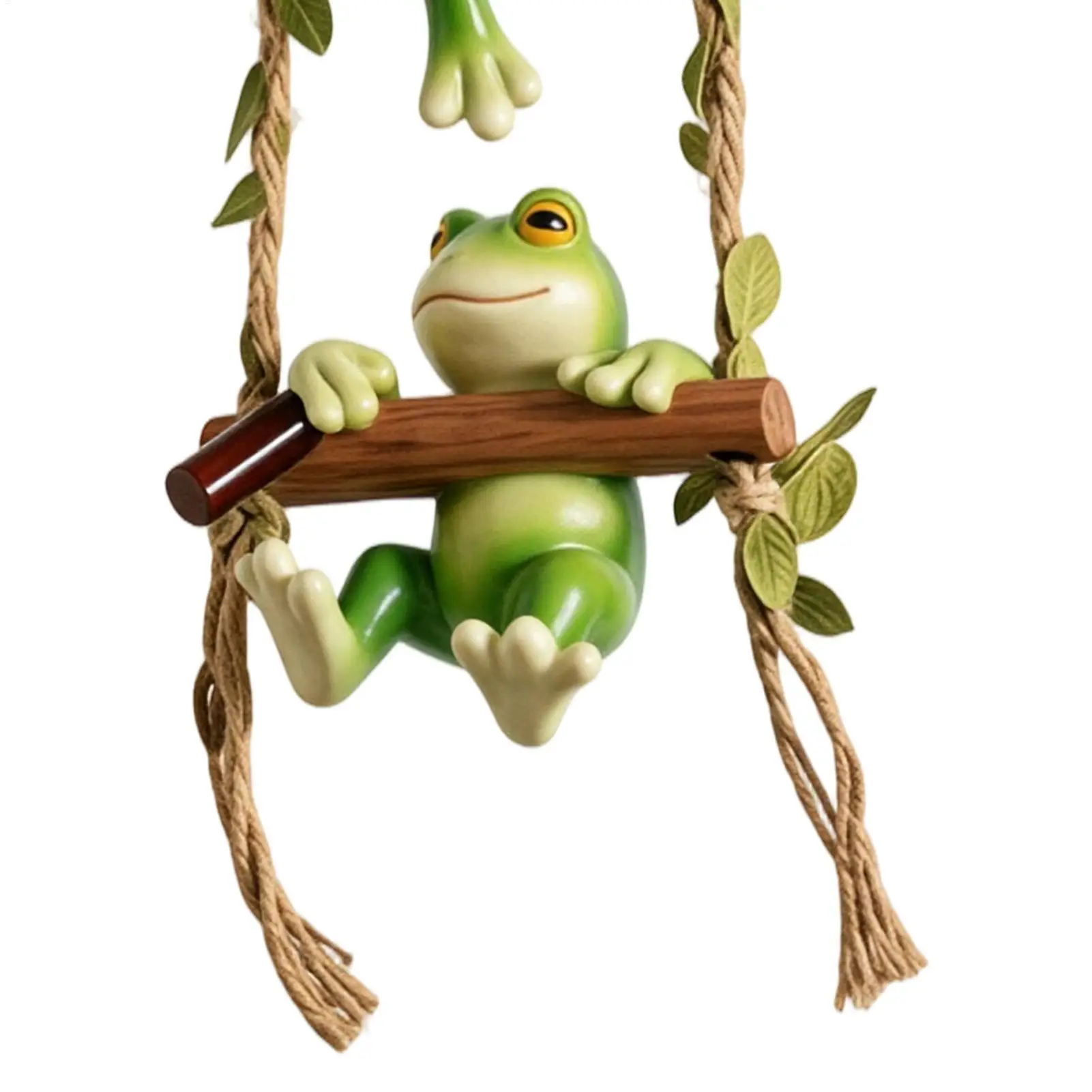 Frog Garden Decor Decorative Climbing Frog Weatherproof Figurine Garden Animals Outdoor Decor For Flower Pot Indoor Shelf