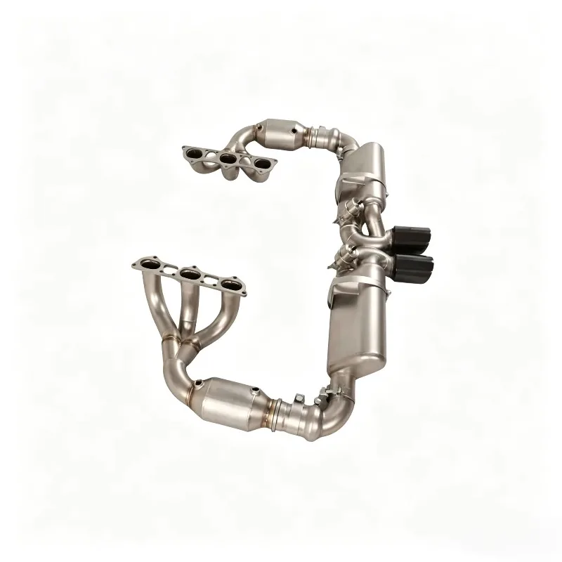 Full Exhaust System Including Exhaust Manifold and Rear Section with Valve for 991.1 991.2 3.8 GT3 t001