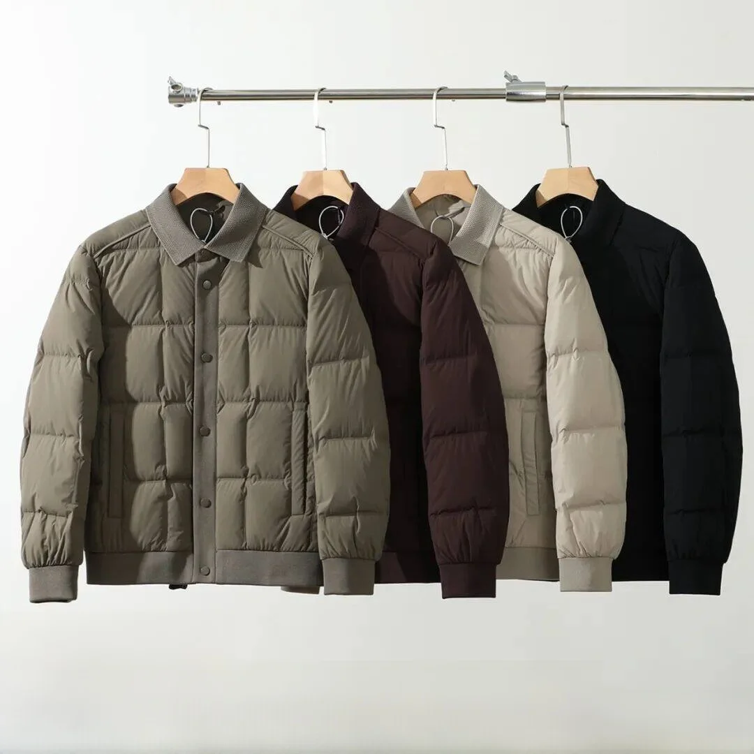 

High Loosen 90 Du down Men's Winter Busin Casual Waterproof Warm Anti-Cold Puffer Jaet Lightweight Comfortable