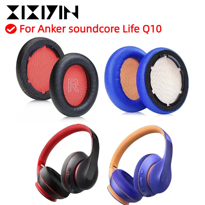 

Replacement Ear Pads Cups Earpad Memory Foam Cushions For Anker soundcore Life Q10 Headphones Headset Cooling Gel