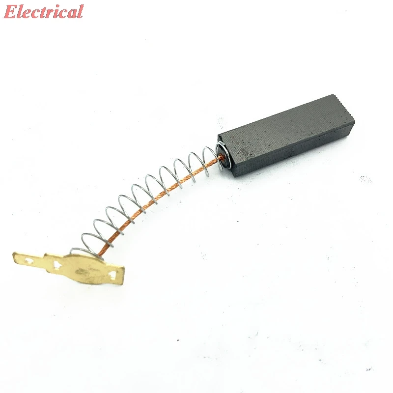 Spring and Wires 6.3*11*32 Vacuum Cleaner Carbon Brush BF501 Motor Carbon 4117 BF502 For Dust Collector Cleaner 6.3 x 11 x 32mm