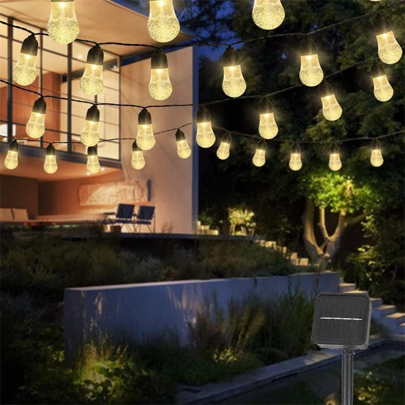 

Solar String Lights Outdoor Waterproof Mini Globe String Lights Solar Patio Fairy Lights for Camping Tent Garden Christmas Decor