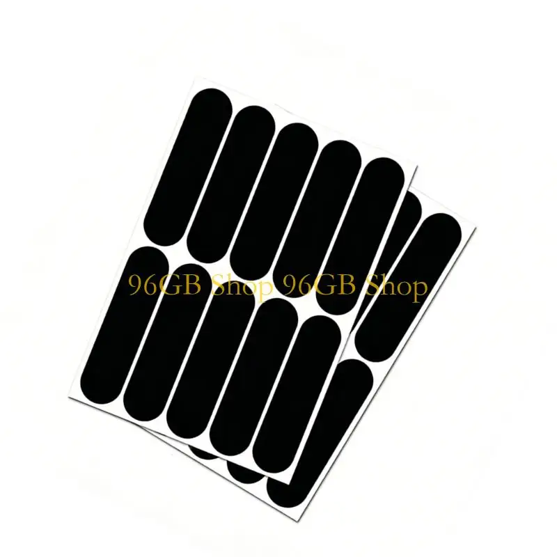 96GB 2 Sheets Black Reflective Tape Helmet Stickers For Enhanced Night Visibility On Cycling And Motorcycle