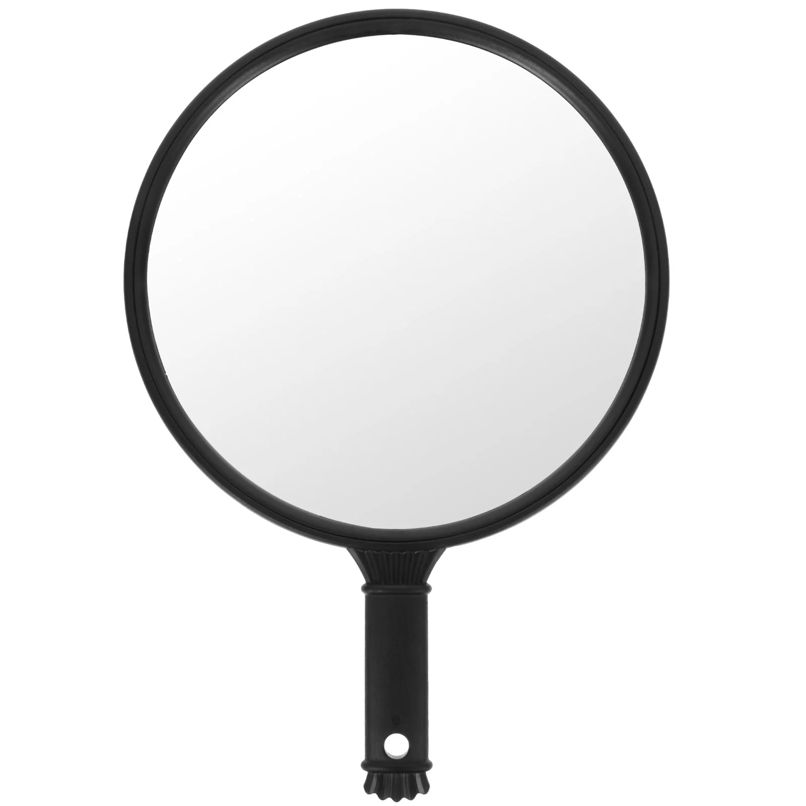 Handheld Makeup Mirror Round Hanging Mirror Clear Surface Barber Salon Portable Makeup Tool