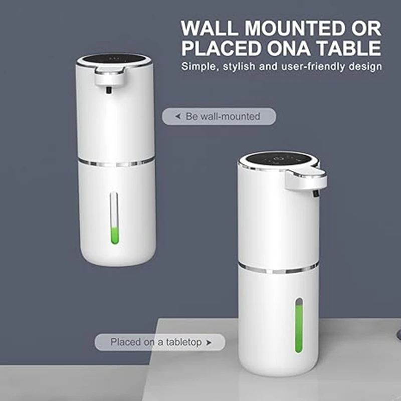 Soap Dispenser Non-Contact Liquid Soap Dispenser Wall Mounted Display Infrared Sensor Mobile Phone Washer