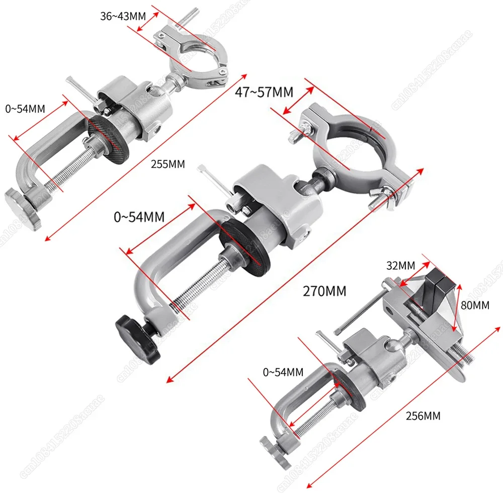 New 3 Style 360 Degree Rotating Table Vise Multifunctional Aluminium Alloy Swivel Bench Vise Clamp for Electric Drill etc