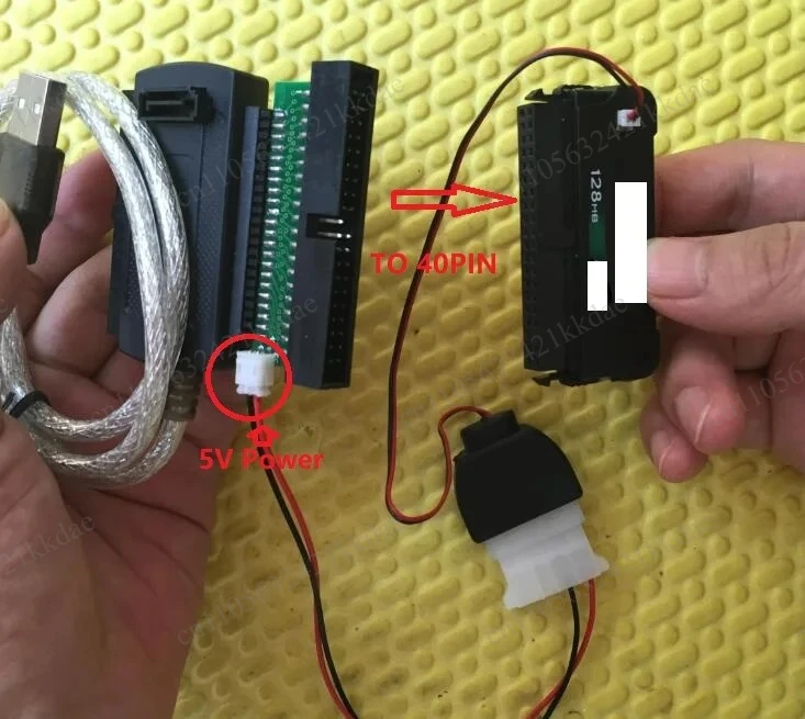 USB to IDE 44P 40P SATA Electronic hard disk HDD SSD DOM Card Reader 40-44 hole 40pin 44pin Adapter