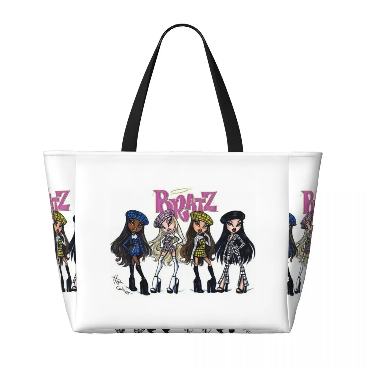 Bratz Rock Angelz Doll Beach Tote Bag Sport Gym Yoga Duffle Large Tote Bag Women Travel Bag Fitness bag