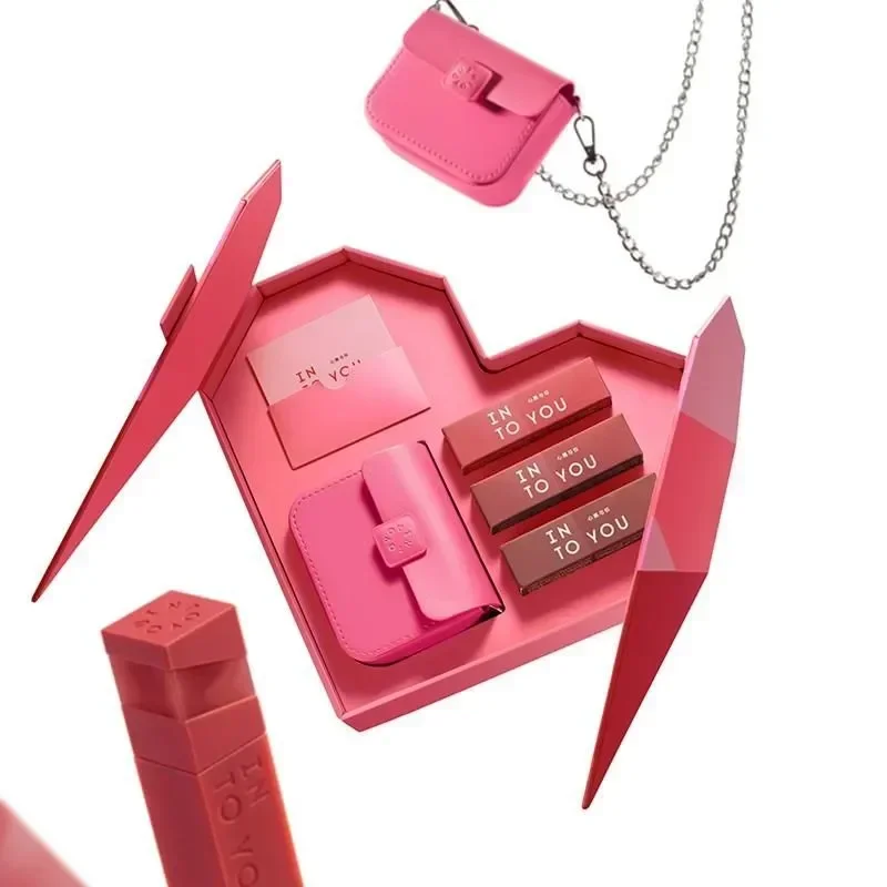 INTOYOU Limitierte Version Lippenstift-Geschenkset, samtmatter Lippenstift, seidig glättend, langlebig, wasserfest, Korea-Make-up-Kosmetik