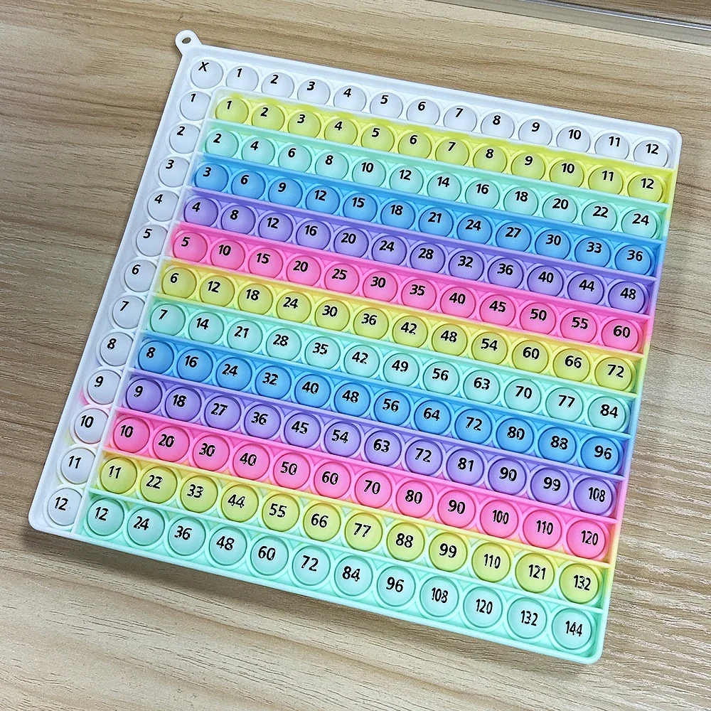 곱셈 연습 수학 12x12 곱셈표 학습 보드 게임 수학 교육 장난감 생일 크리스마스 선물
