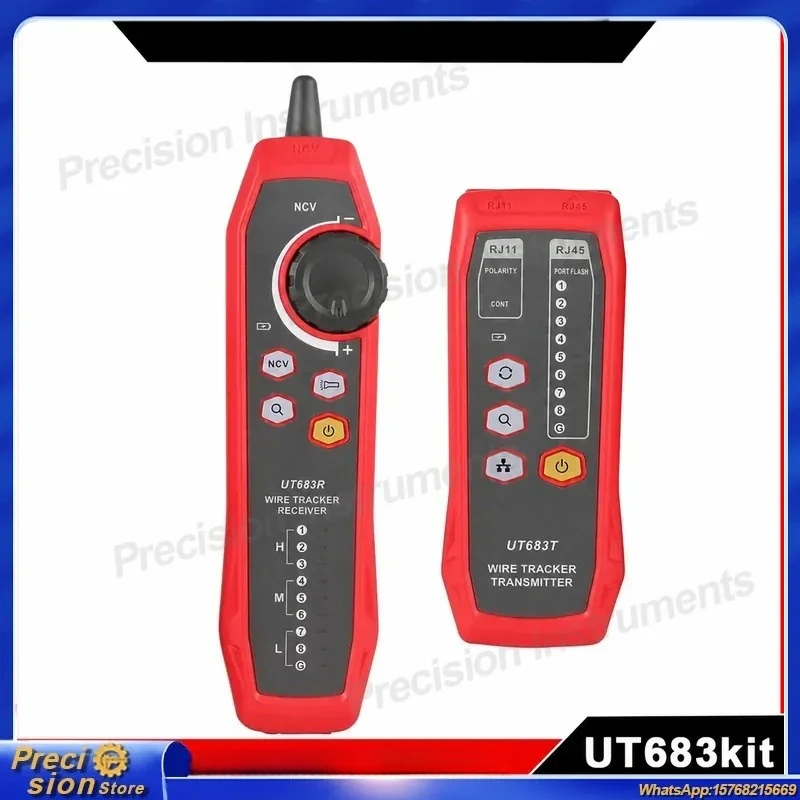 UT683 Kit for Wire Tracker Tester Network Line Finder RJ45 RJ11 Cable Tracker Detector Cable Locator Circuit Wire