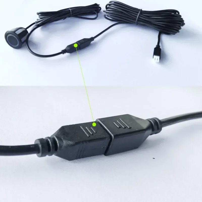 4 PCS 2 Pin Parktronic Parking Sensors Extension Cable Cord for Car Reversing Parking Sensor Backup Radar Waterproof Extension