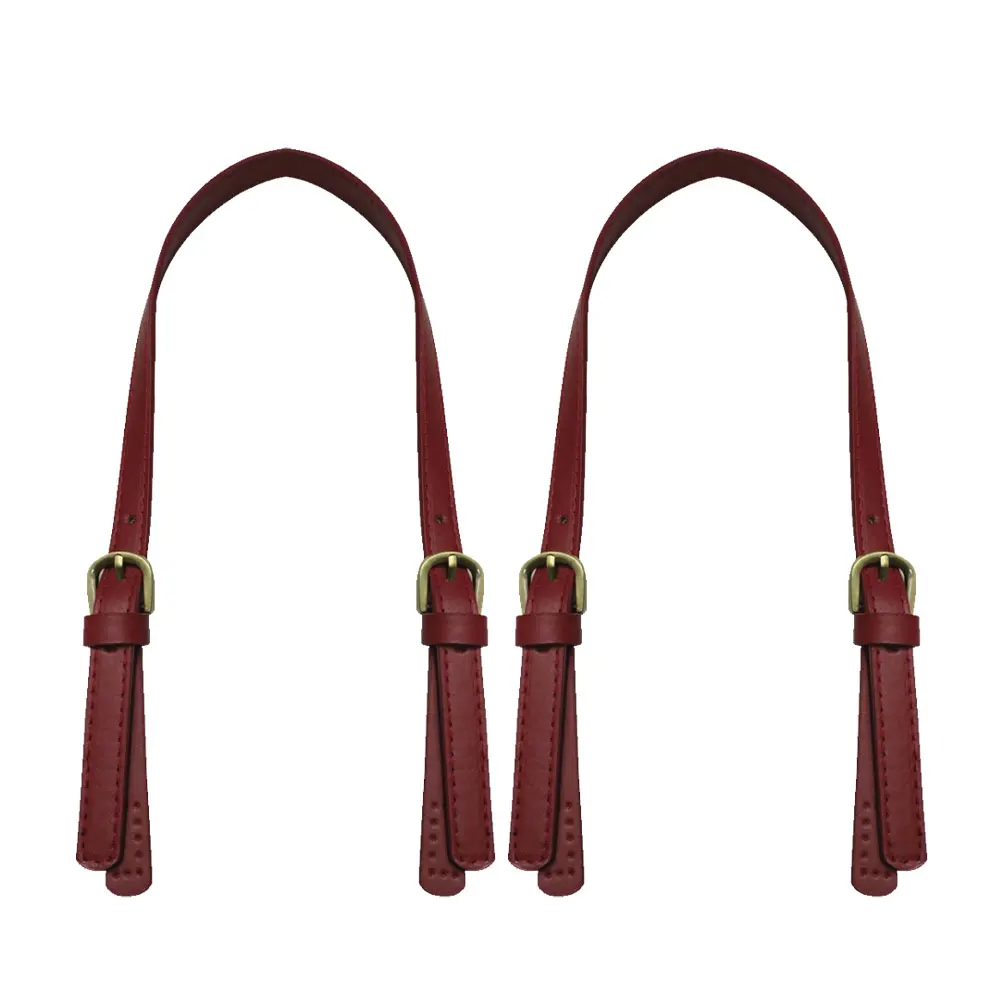 

2Pcs Synthetic Bag Strap Dual Buckle Adjustable Durable Tote Bag Replacement Handle Easy DIY Handbag Belt for Women
