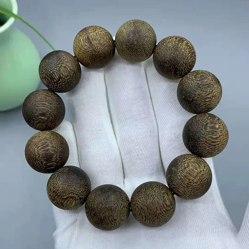 

Indonesia Brunei Soft Silk Agarwood Old Materials Grease Rich Buddha Beads Bracelet Crafts Wooden Product Collecti