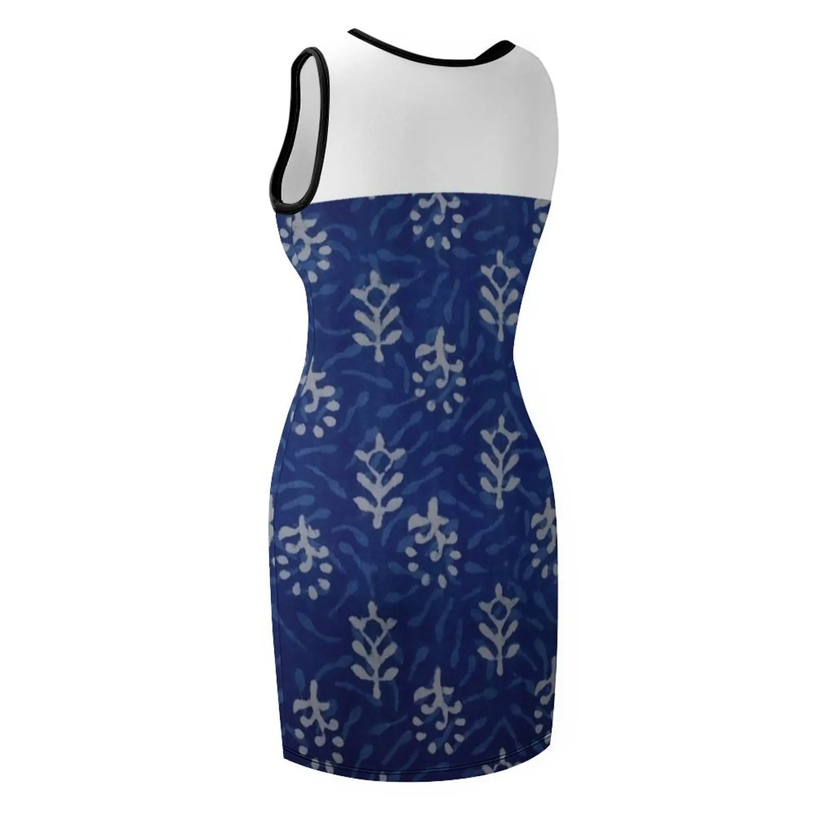 Traditional Tshirt Indian Jaipur Hand Block Print Sleeveless Sundress clothes for women dress for women 2025