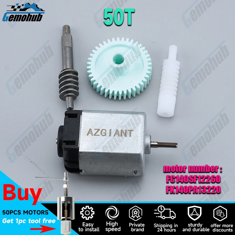 

50T FC140SF12260 Car side view mirror folding motor gear 38T metal plastics For Lexus GX460 HS250h LX570 LX470 FK140PA13220