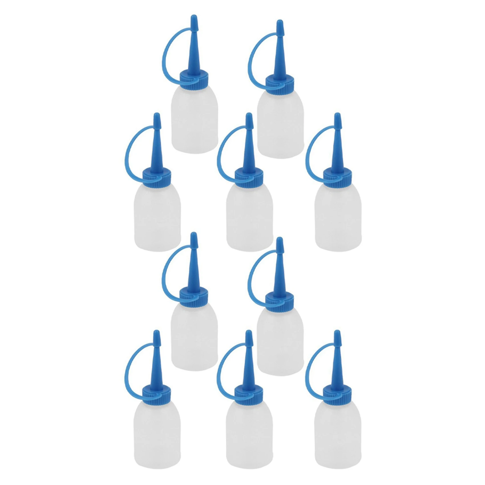 30Ml Industrial Glue Gel Oil Plastic Squeeze Bottle Dispenser 10Pcs