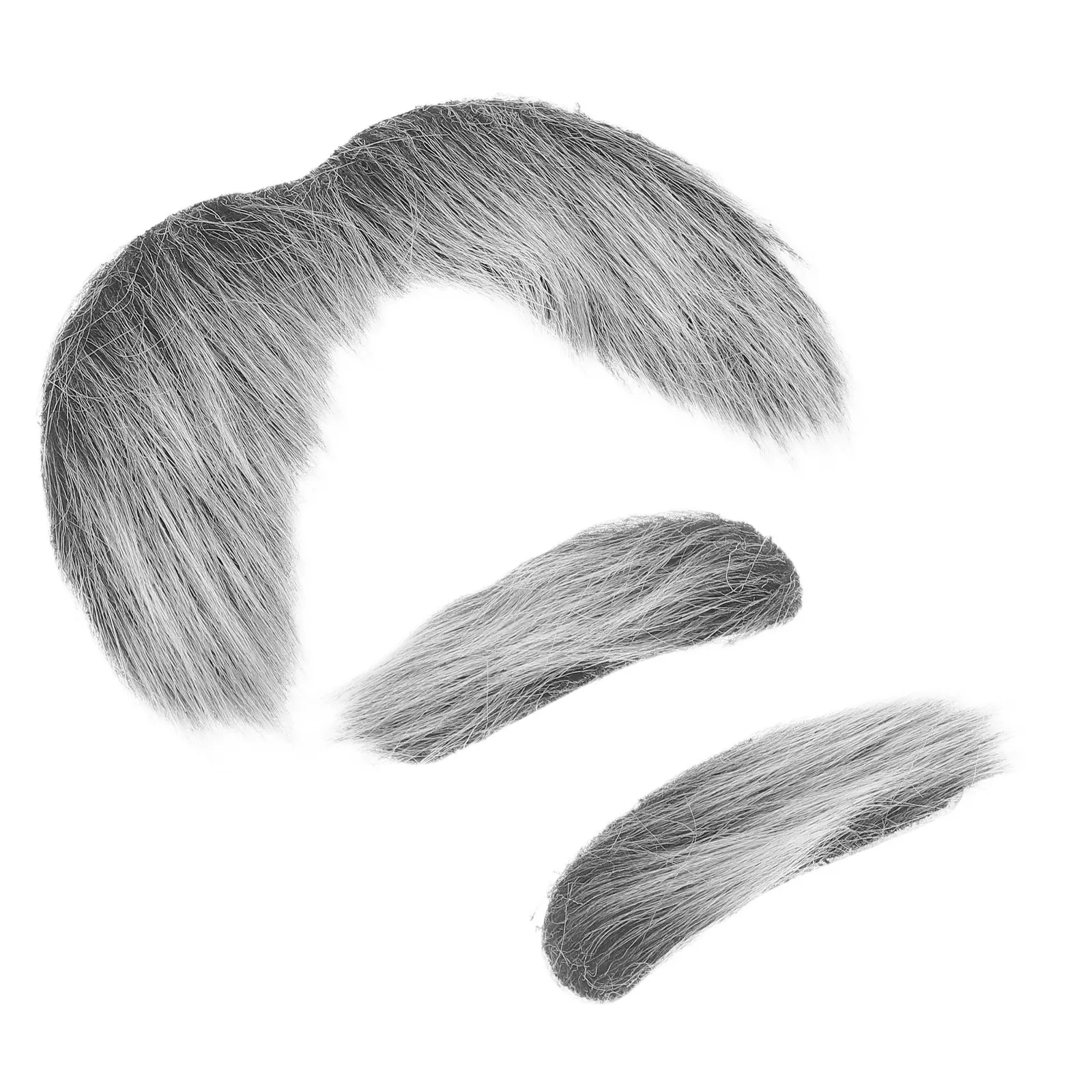 3 Pcs Halloween Costume Beards for Men Funny Diy Fake Cosplay False Moustaches