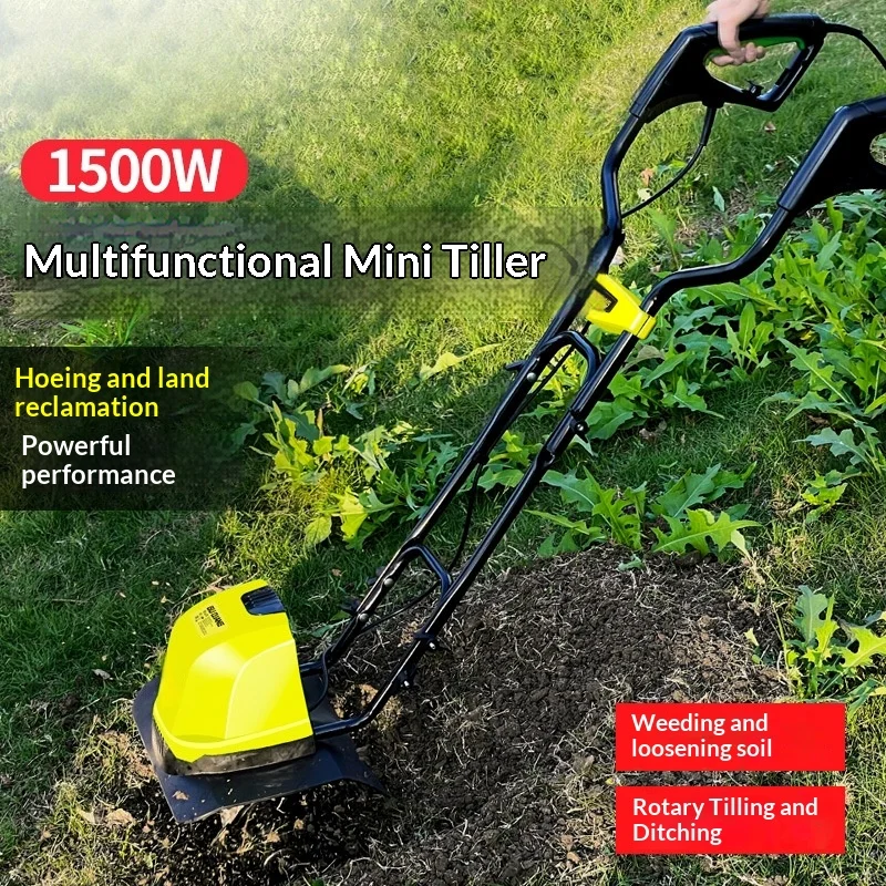 1500w Electric Scarifier Micro Cultivator Cultivator Small Plow Household Plow Orchard Gardening Tools Wertykulator Spalinowy