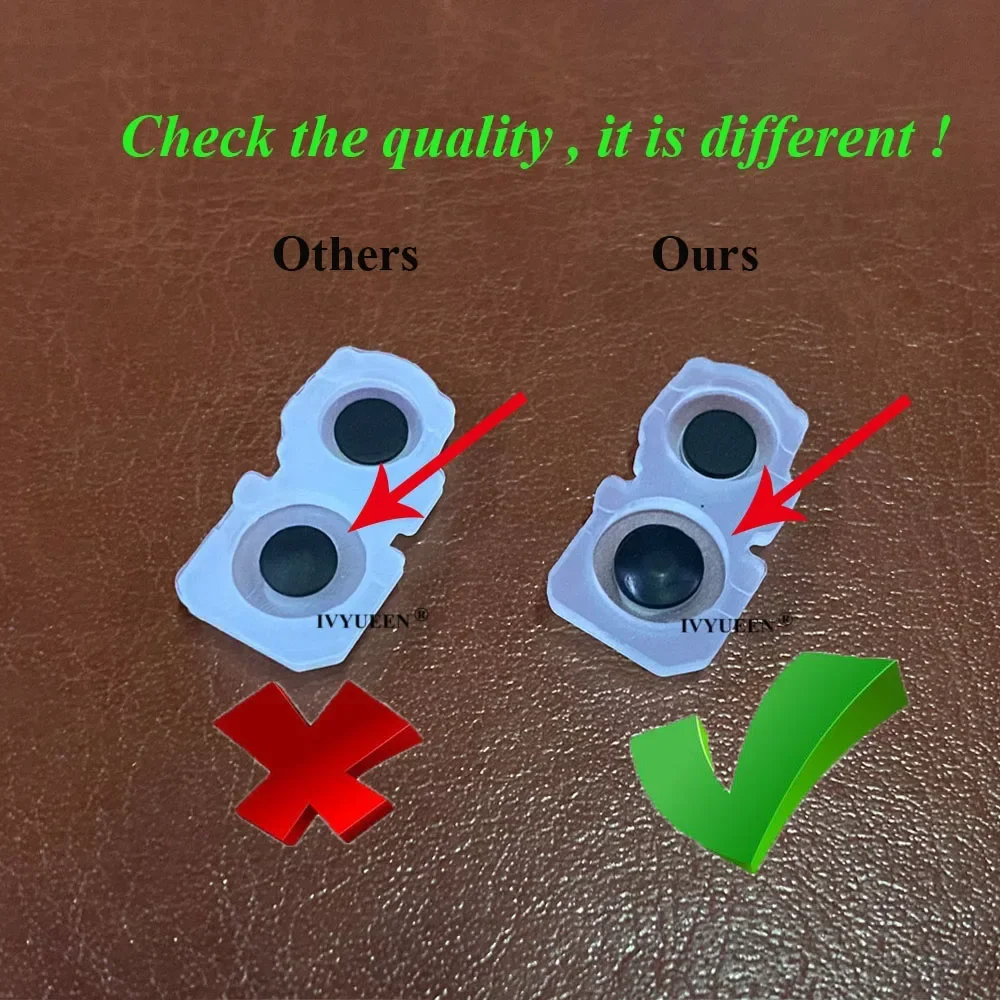 10 Sets Conductive Rubber Pads for Playstation 5 PS5 Controller BDM 010 020 030 L1 R1 L2 R2 Adhesive Button Keypad Repair Part