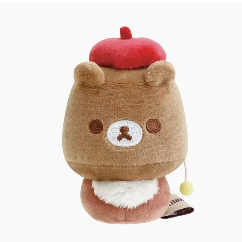 Kawaii Cartoon Rilakkuma Korilakkuma Schlüsselanhänger Niedliches Halloween Vampir Zubehör Plüschtier Rucksack Anhänger Freunde Weihnachtsgeschenk