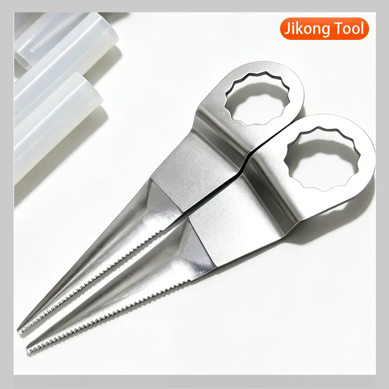 Pneumatic Air Window Cut-off Knife Blades Toothed Straight Cutting Blade 2-1/4-inch Blade Length 4-3/4-inch Overall Length