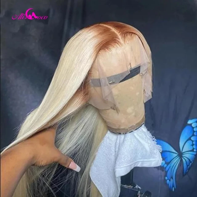 Ash blonde deals brown root lace front wig