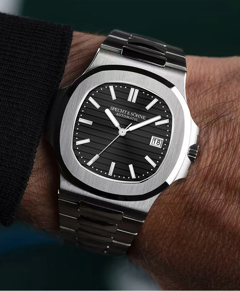 2025 New Specht Sohne Men's Automatic Mechanical Watches  Sapphire Crystal Stainless Steel 50m Waterproof 5711 Watch For Men - Image 5