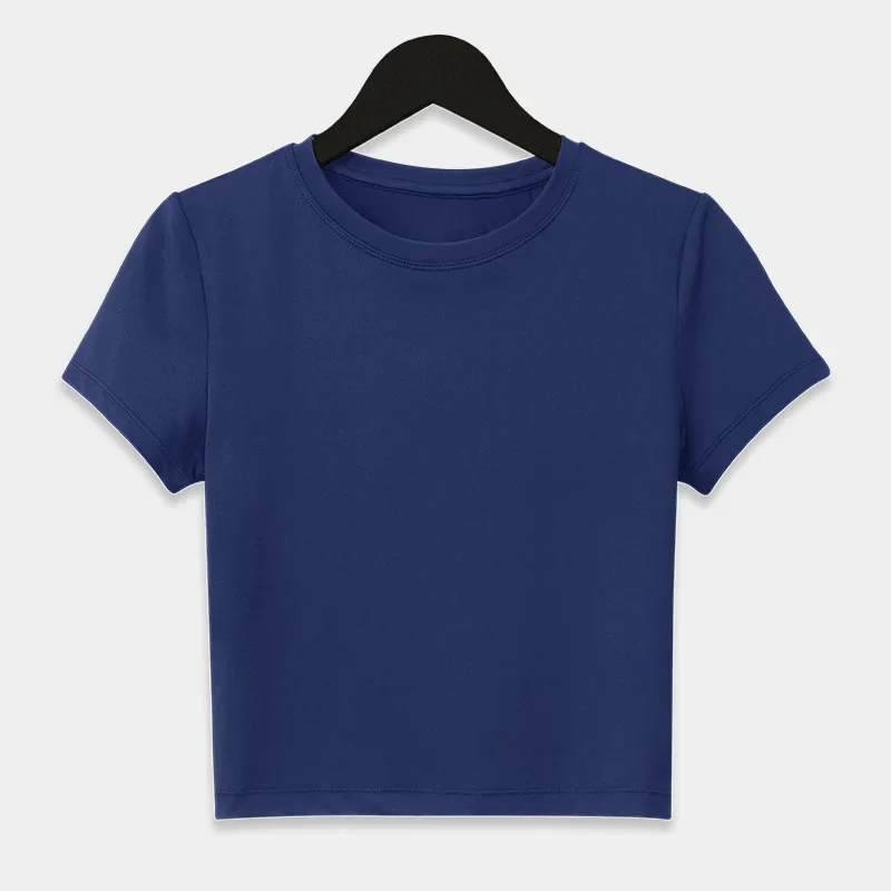 Custom LOGO women's new milk silk simple sports t-shirt women's running fitness training short-sleeved top