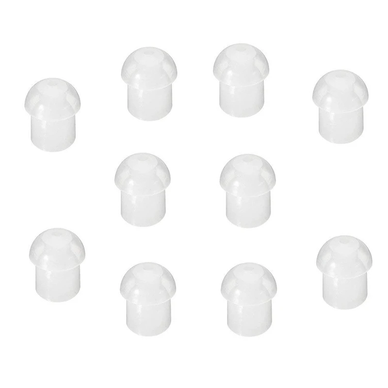 RHF 617-1N 3.5Mm RECEIVER/LISTEN ONLY Surveillance Headset Earpiece With Replacement Mushroom Earbud Ear Tips,10 Pack