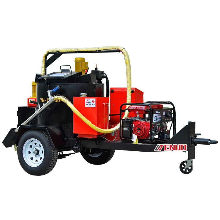 Afbeelding 3: 350L Blacktop Oprit Crack Filler Machine met pomp en motor Asfalt Crack Sealer Machine