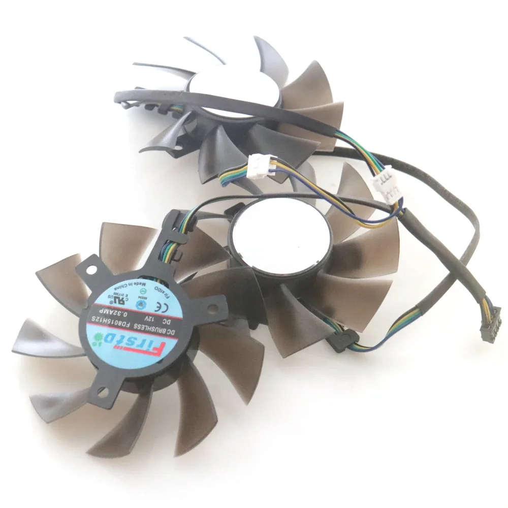 3 stks/partij FD8015H12S 75mm 12 V 0.32AMP 4Pin Voor AMD Radeon VII Videokaart Koeler Koelventilator