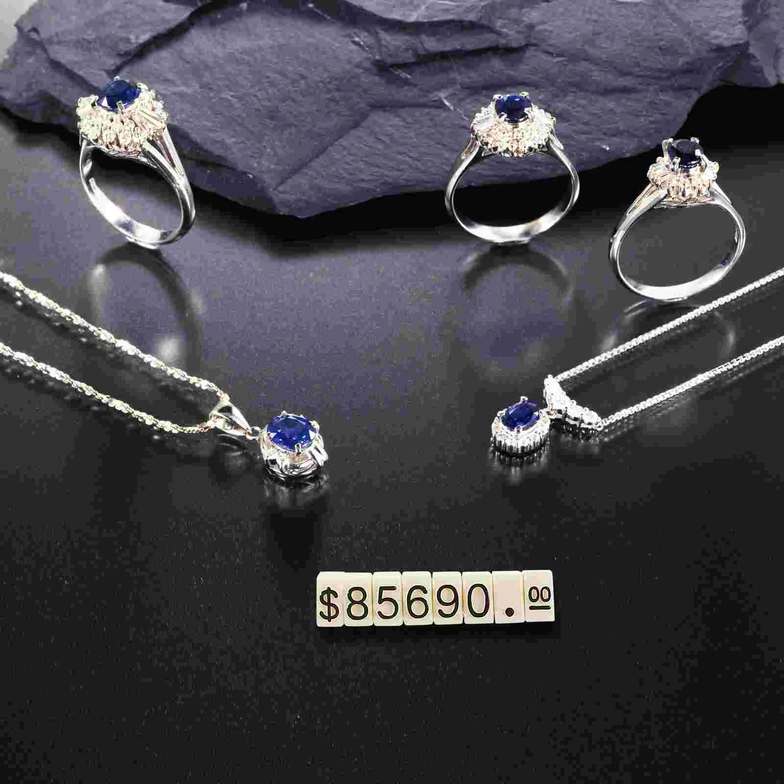 20 Pcs Price Tag Adjustable Jewelry Tags for Pricing Cube Label Display Stands Number