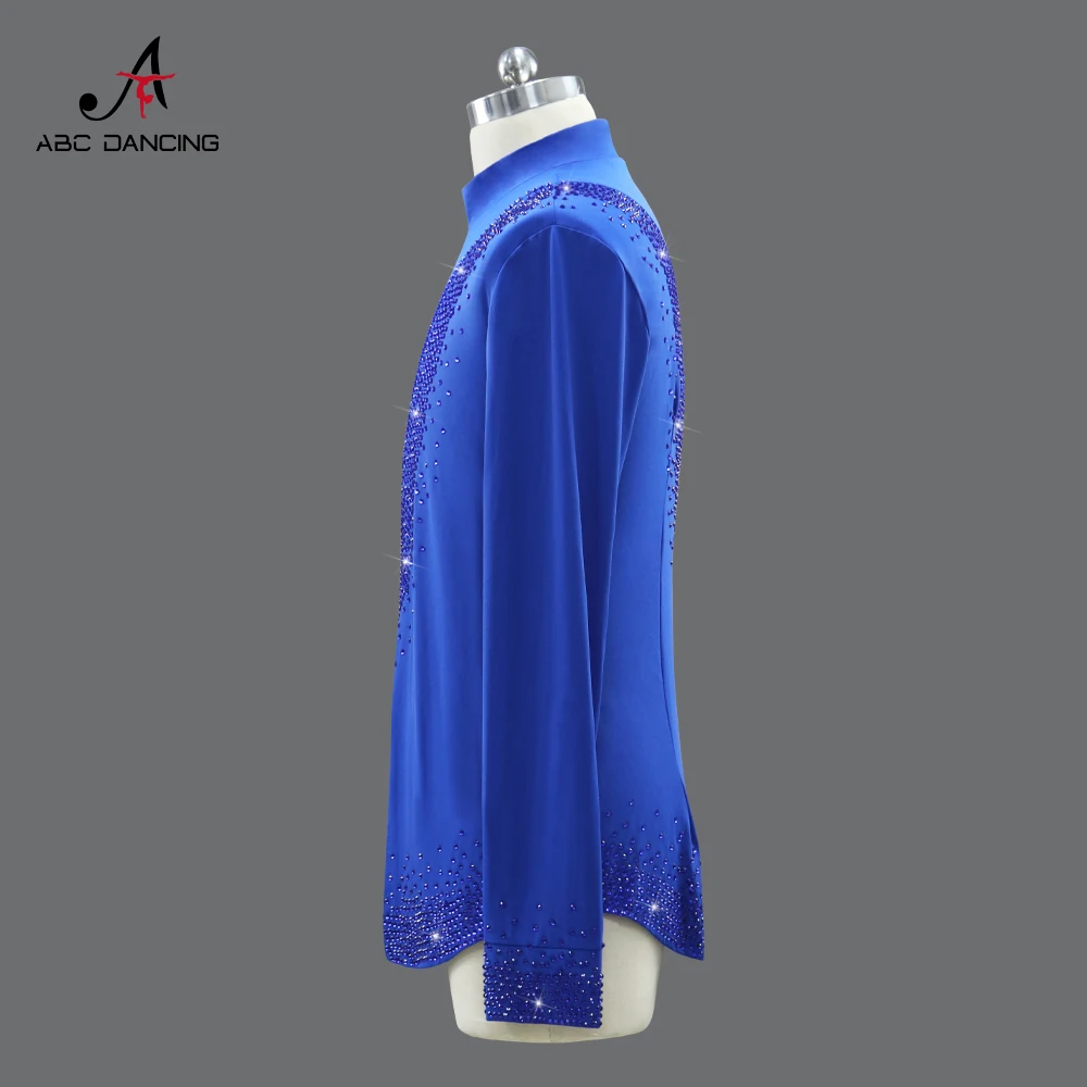 Costume de concours de danse latine pour hommes, vêtements de fête, Costume Sexy pour enfants américains, jupe de danse, bal de promo, carnaval, hauts pour adultes, pratique, 2025