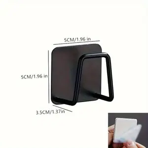 StaKitchen Sink Sponge Rack Drain Storage Holder Self Adhesive Stainless Steel Wire Ball Rag Brush Organizer Wall Hooks