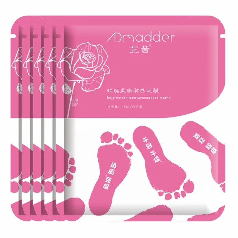 Maska do stóp 5 par suche stopy membrana pięta nawilżająca maska do stóp salon kosmetyczny odciski podeszwy popękane uwalniająca od wadliwości pielęgnacja stóp