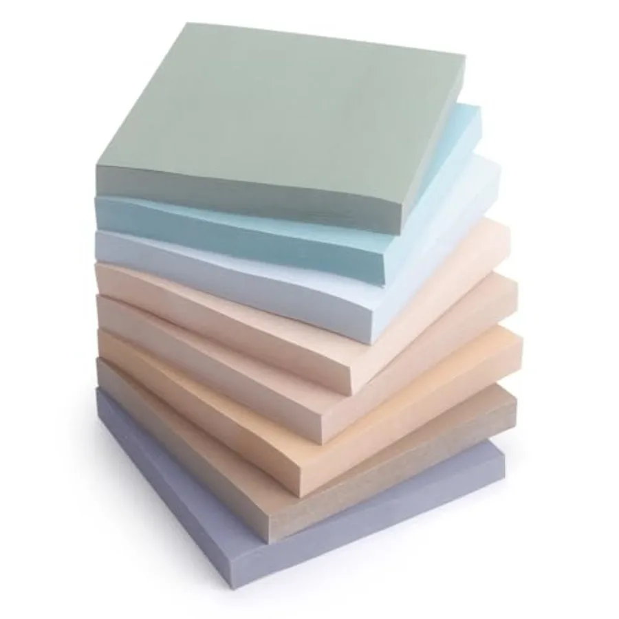 

Sticky Notes 3x3 inch, 8 Pads, Self-Stick Note Pads, Super Sticky Self-Adhesive Sticky Notes, 8 Pads/Pack, 80 Sh