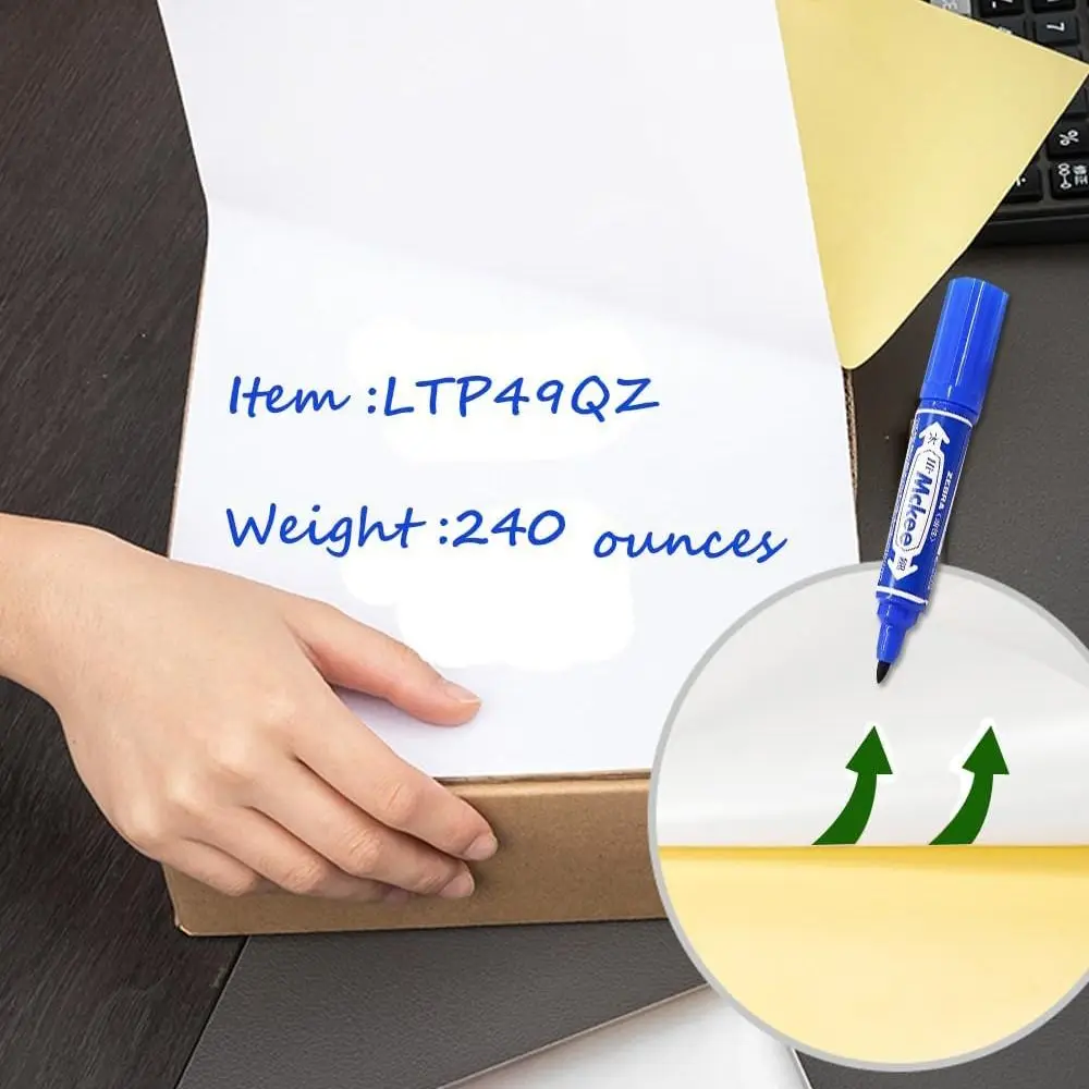 جديد A4 ورق ذاتي اللصق قابل للكتابة ماتي سطح لامع ورقة ورقة بيضاء ورقة ملصق طابعة نافثة للحبر بالليزر #2