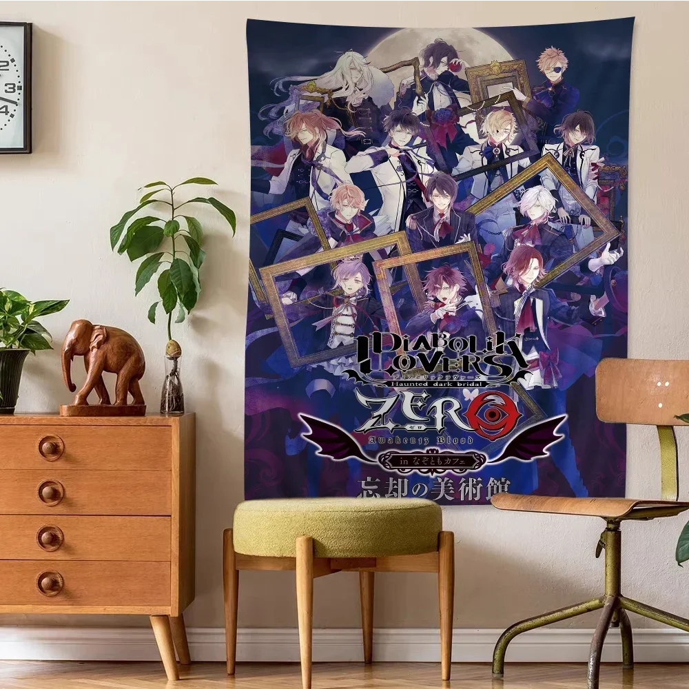 Diabolik Lovers Anime Cartoon Tapestry Art Science Fiction Room Home Decor Art Home Decor