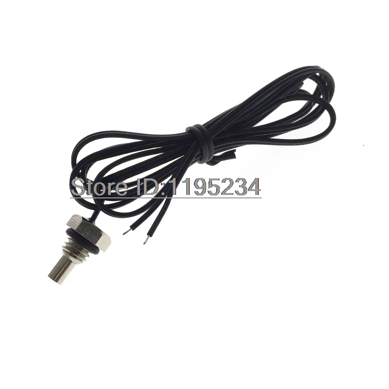 1pcs Screw Thread Probe M8 NTCthermistor Temperature Sensor Resistance 10k B value3435 L=0.5M 1M 2M 3M Tin Plating