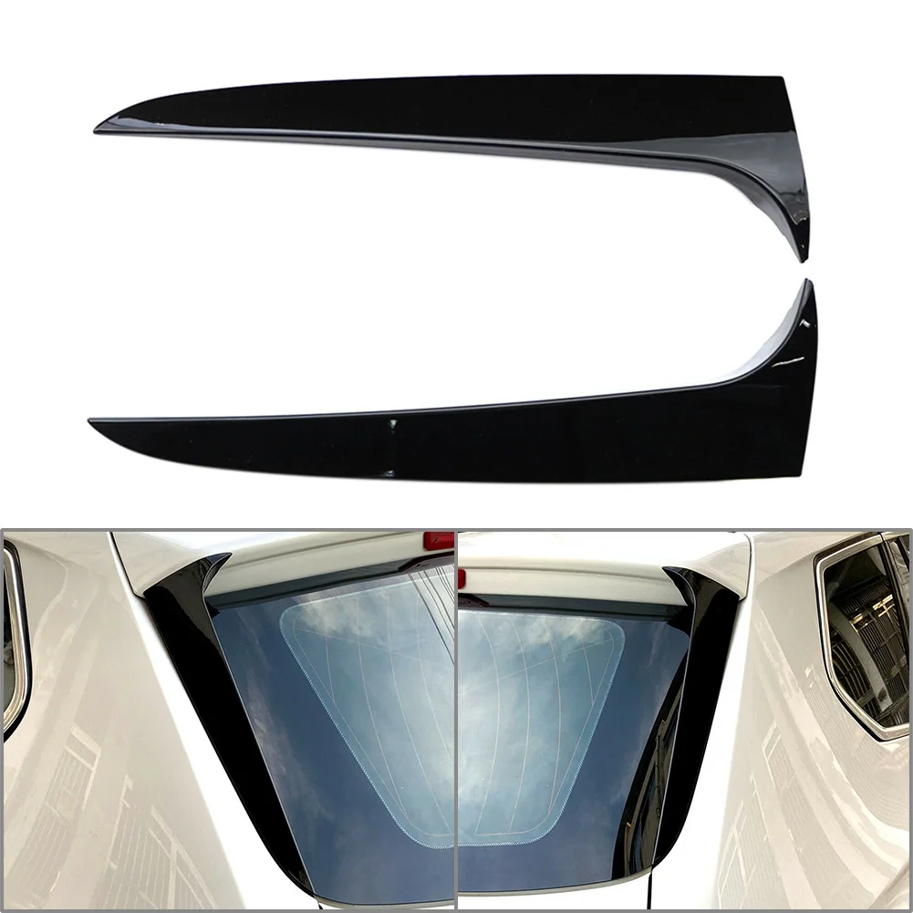 Glossy Black Car Rear Window Spoiler Side Wing Trim Decoration For BMW X3 F25 2011 2012 2013 2014 2015 2016 2017