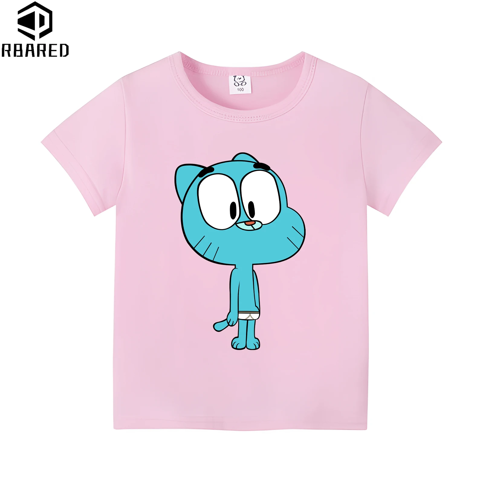 2024 Kids Clothes The Amazing World of Gumball 100% Cotton Children\'s -shir T Shirt Tops High Child Nezuko Girls Short Sleeve