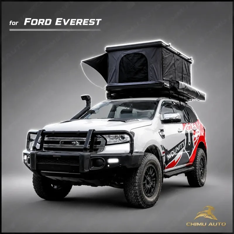 【CHIMU AUTO】 145cm Hardshell Canvas Car Roof Top Tent Quick Automatic Opening for Outdoor Camping for SUV