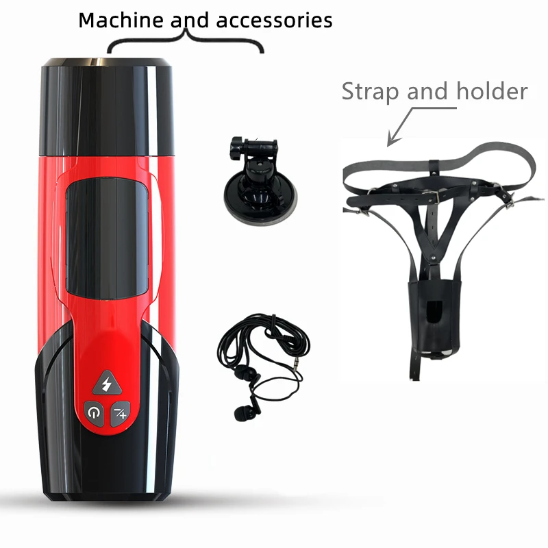 Male Masturbators Hands Free Adult Sex Toys For Men BDSM Sucker Vibrators Automatic Rotation