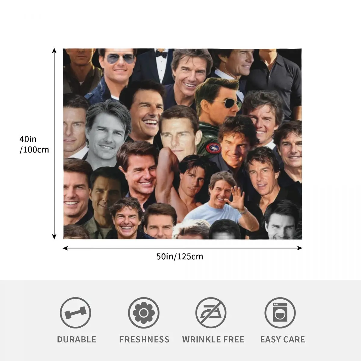 Tom cruzeiro foto colagem lance cobertor engraçado presente sofá lance polar furrys cobertores