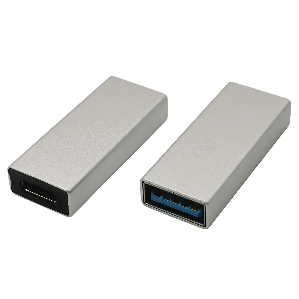 1PCS USB 3.0 Coupler Female to USB Type C Female Adapter Super Speed USB3.0 Type-C Extender Connection Converter