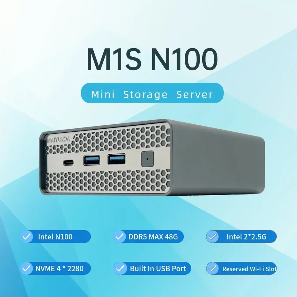 SZBOX M1S Intel N100/N150 MINI PC Windows 11 Pro DDR5 4800MHz 4*M