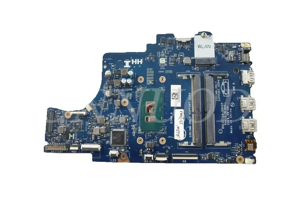 

Original for DELL Inspiron 5567 5767 laptop motherboard with i3 i5 i7 CPU BAL21 LA-D802P CN-057K0H tested good free shipp