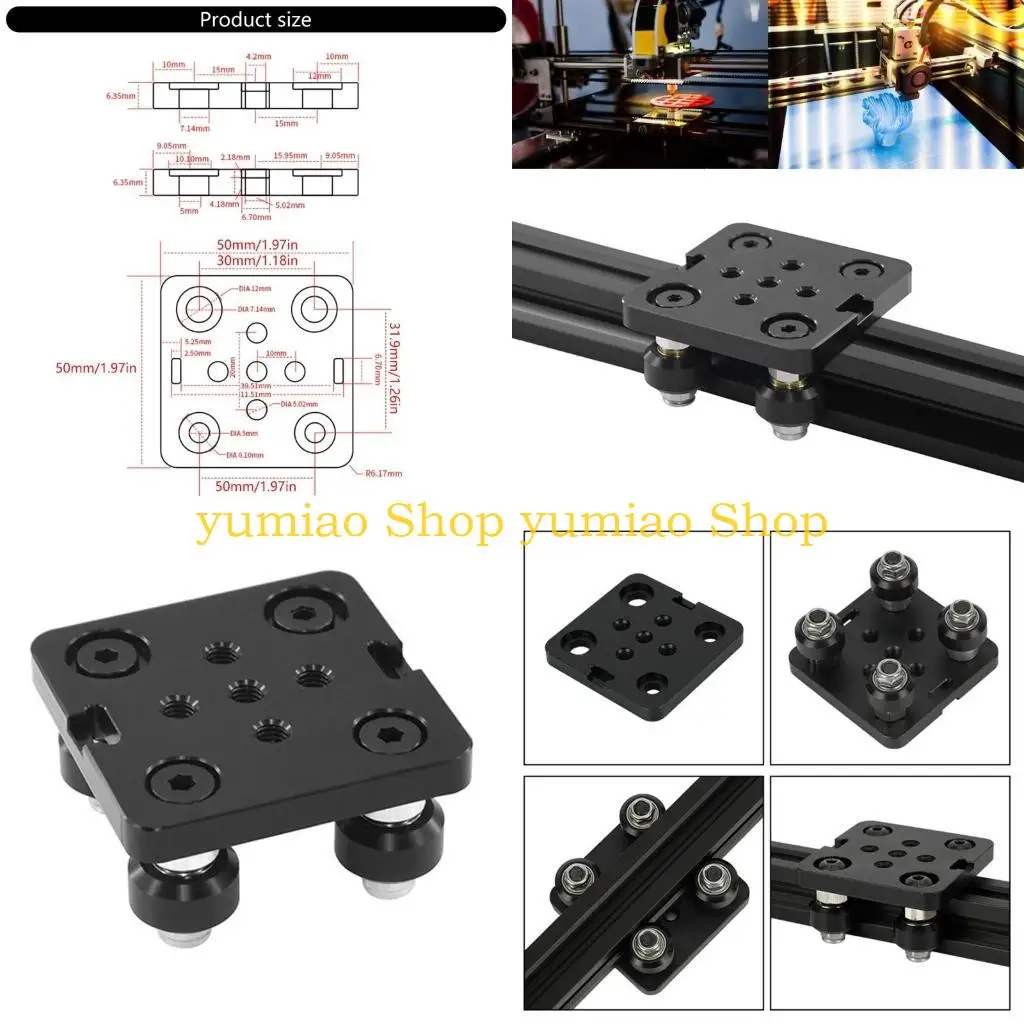 

587b Гладкие скольжения V-Openbuild Wheel v Gantry Plate для проектов DIY повышают точность