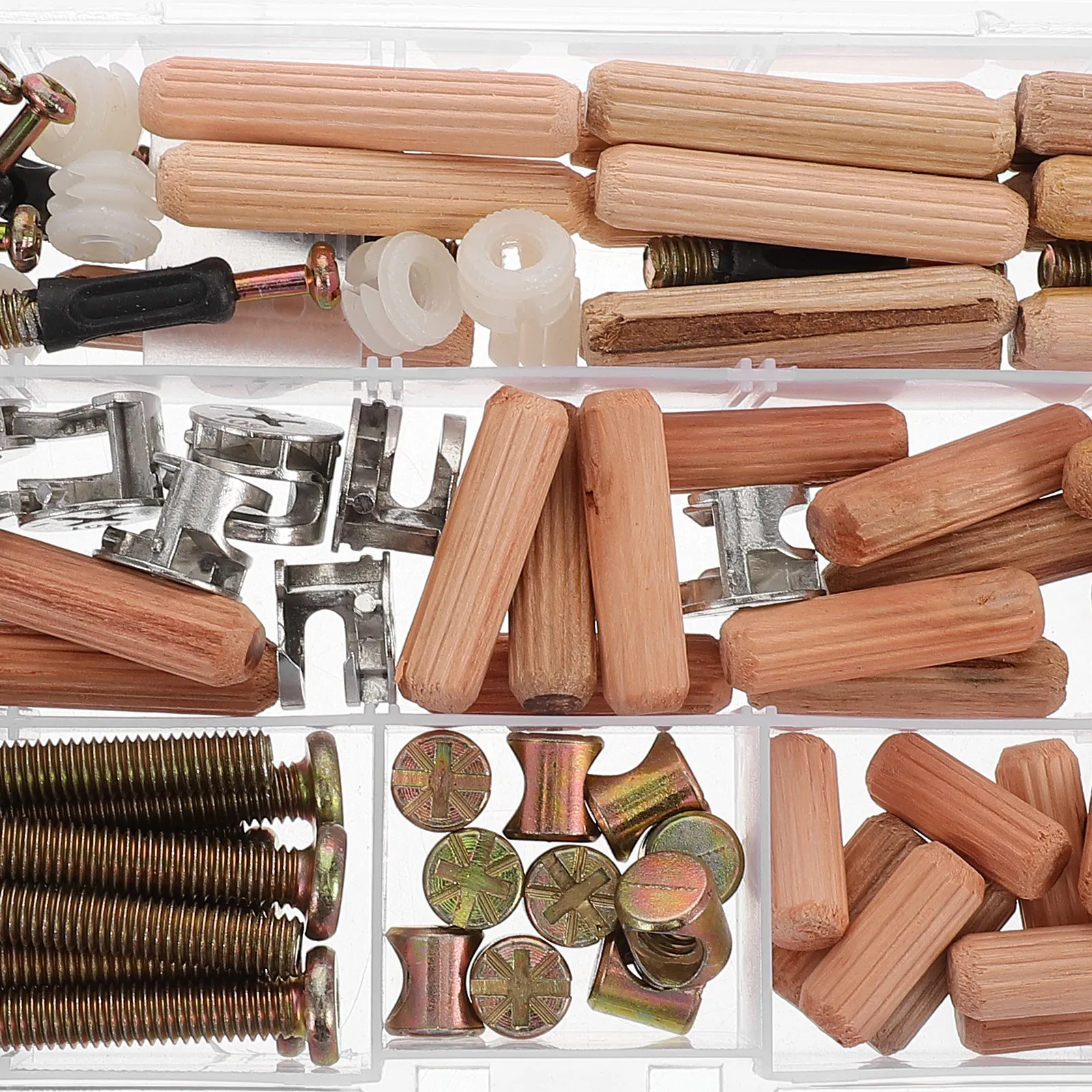 95-teiliges Möbelverbinder-Set – Furniture Hardware Barrel Nut Bewertung und Preis